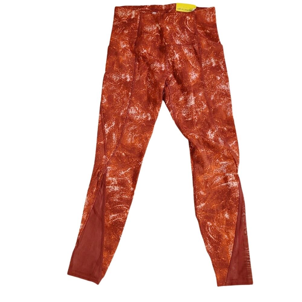 NWT all in motion red tie dye high rise leggings size small